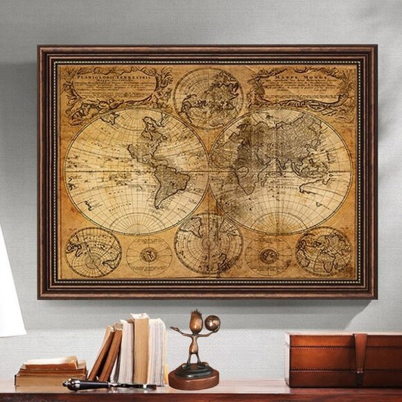 Original Signed Bronze Sculpture, Boy Holding Globe - Picture 2 of 6